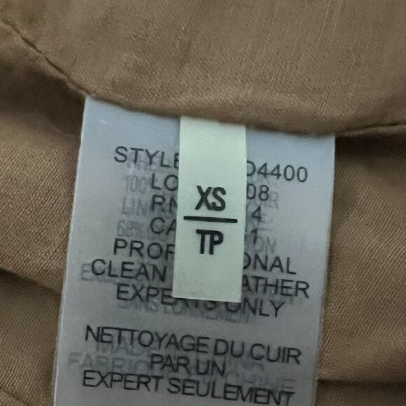 Elie Tahari Leather Jacket Cecilia Brown Size XS Lattice Cut Designer Boho Chic - Picture 15 of 15